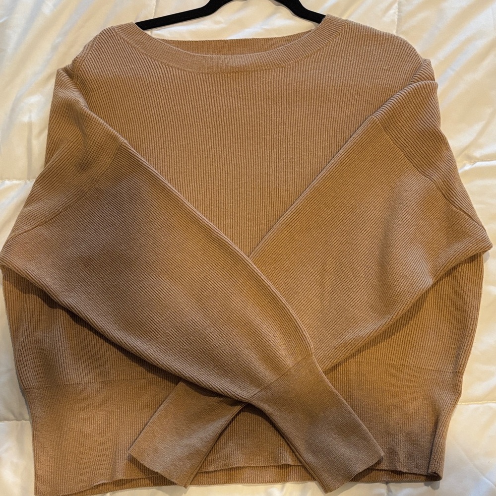 J. Crew Women's Camel Crew Neck Sweater